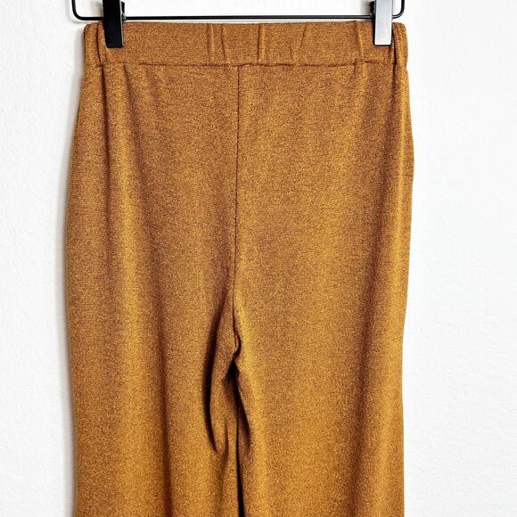 ZARA TRAFALUC WIDE LEG BROWN SOFT COMFY WOMEN PANTS SIZE SMALL BRAND NEW - Picture 3 of 6